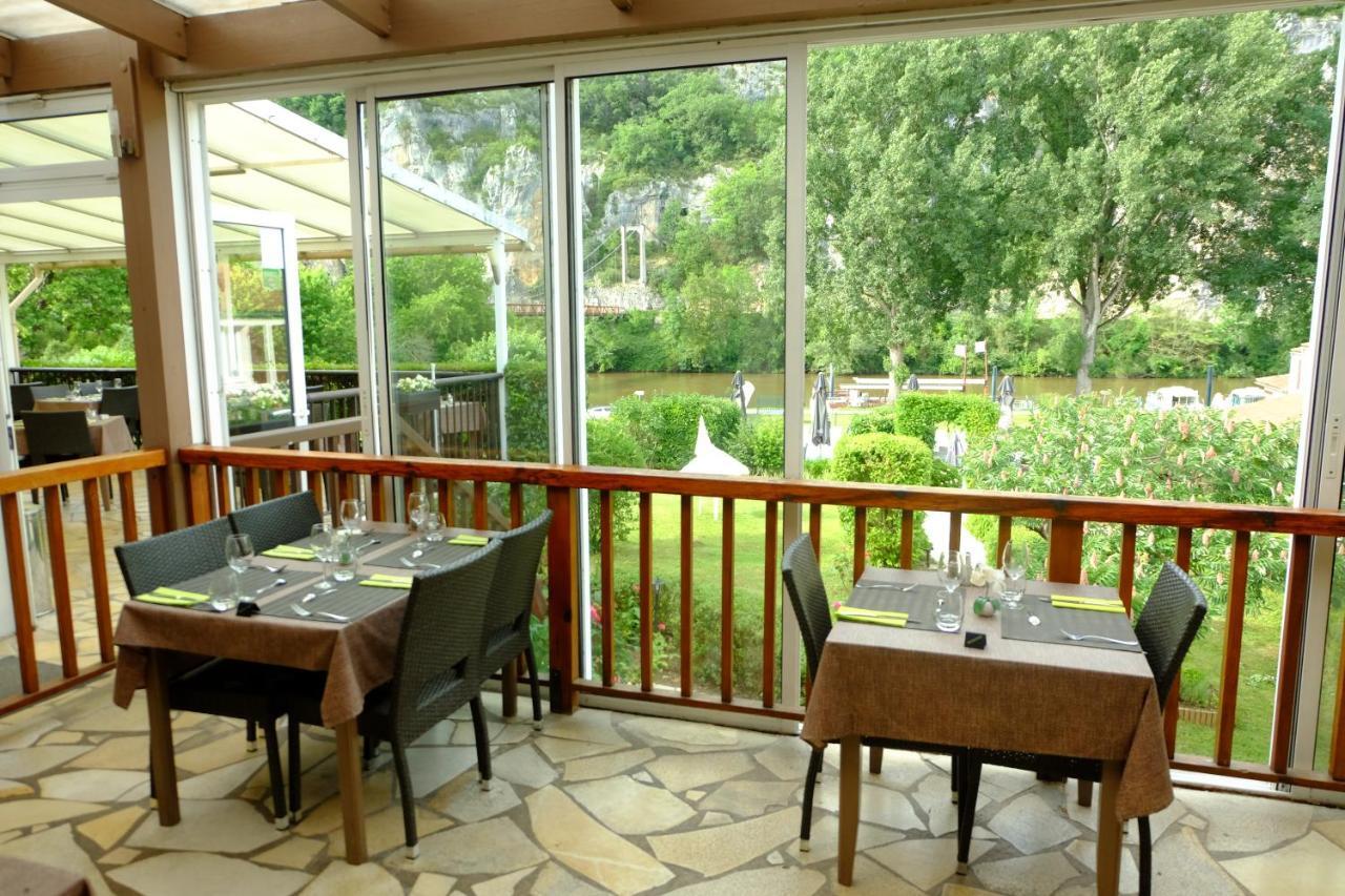 Hotel Restaurant Les Falaises Bouziès Dış mekan fotoğraf